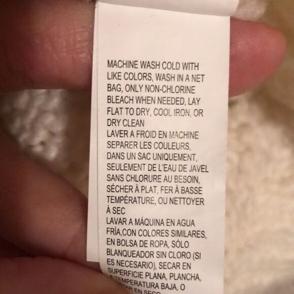 Lucky Brand L White Knit Open Front Sweater - Picture 9 of 12